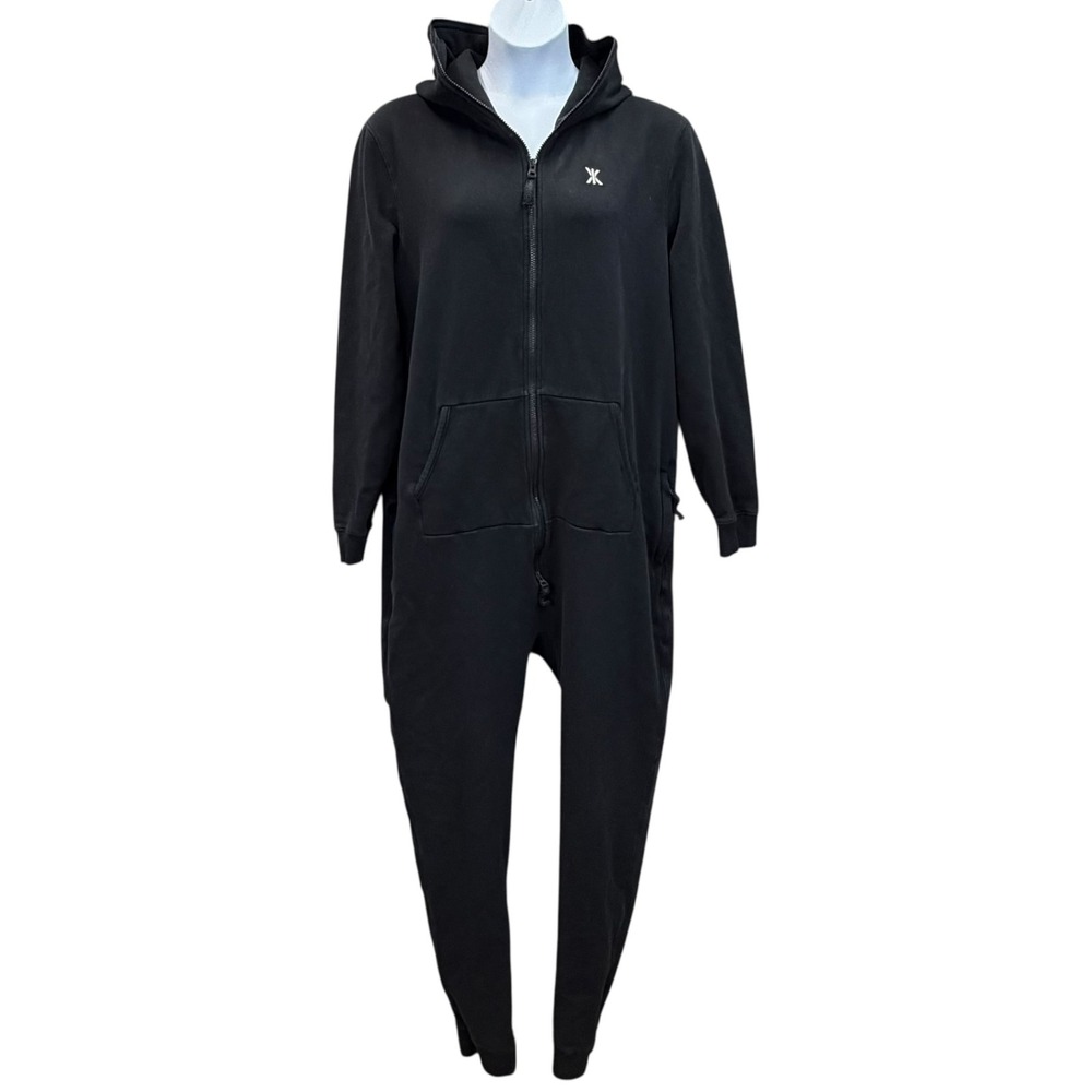 ONEPIECE Original 2.0 Jumpsuit Adult XXL Black Hooded Fleece 2 Way Zip Lounge